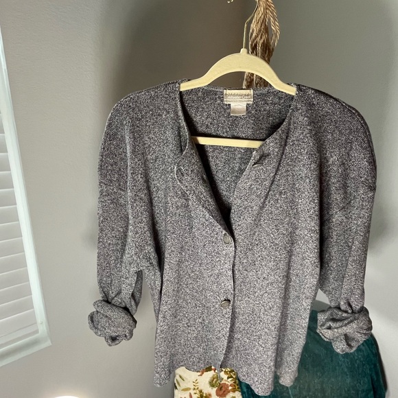 Grey Coldwater Creek Slouchy Cardigan - Picture 6 of 8